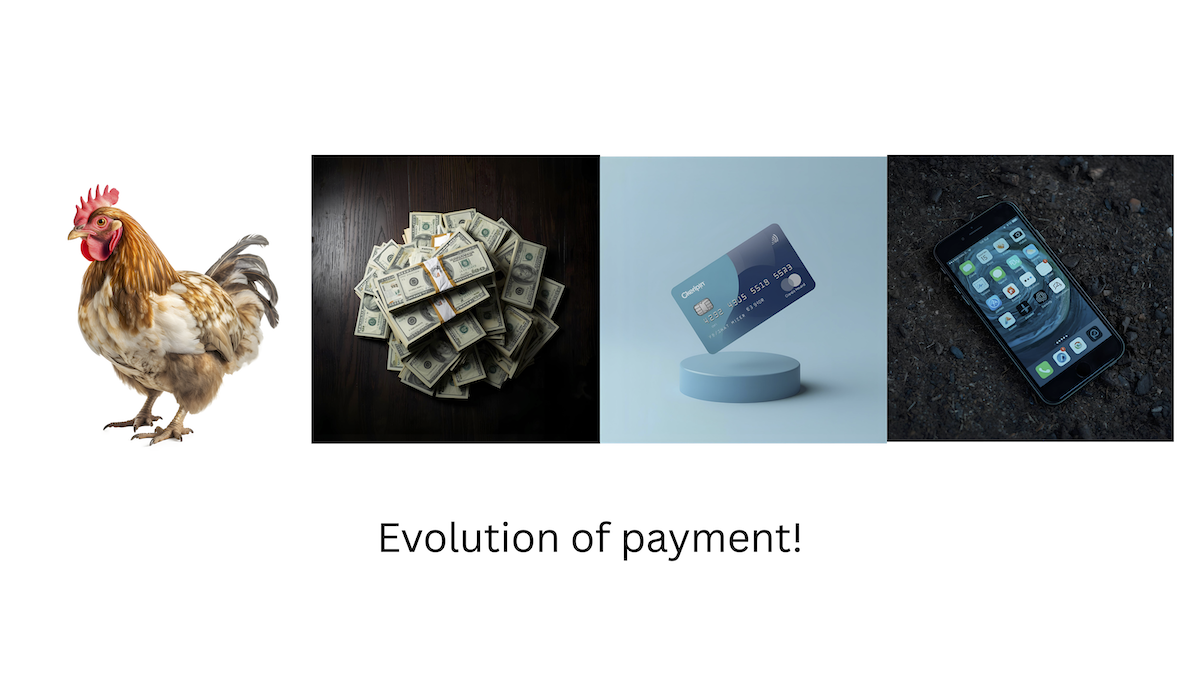 four pictures to show how paying for things has changed over the years